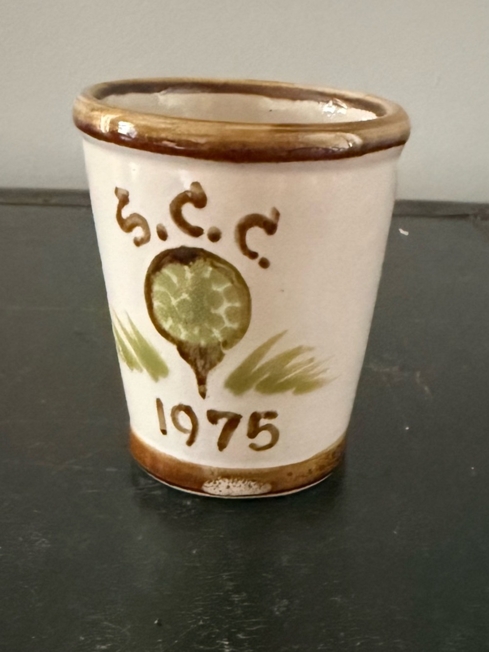 Louisville Stoneware Made in Kentucky SCC 1975  Small Cup